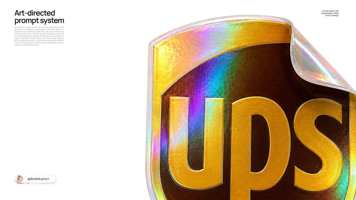 Holo-vinyl：UPS